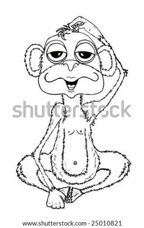 Drawn Monkey