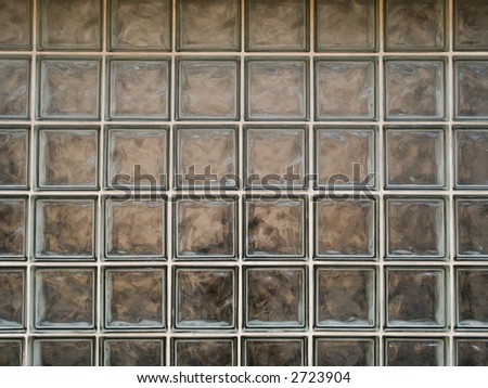 Stock photo of the texture of dirty glass blocks.