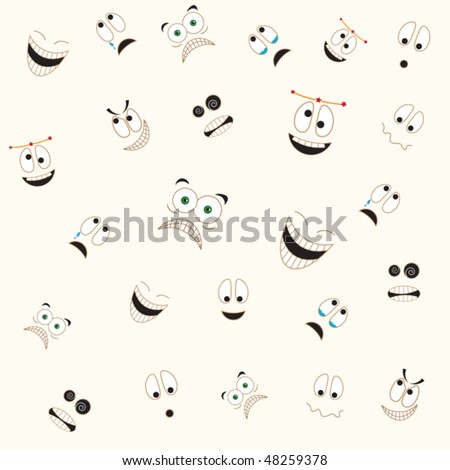 emotions poster faces. poster is the face seen