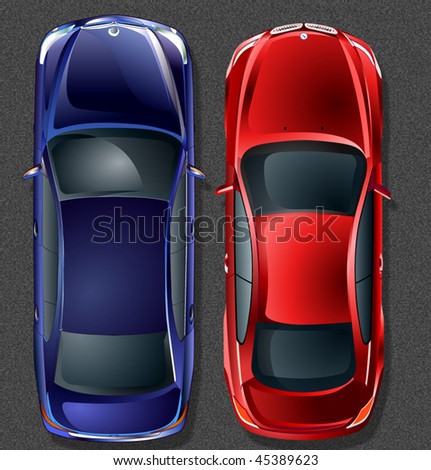 stock vector Vector german cars Top view Save to a lightbox