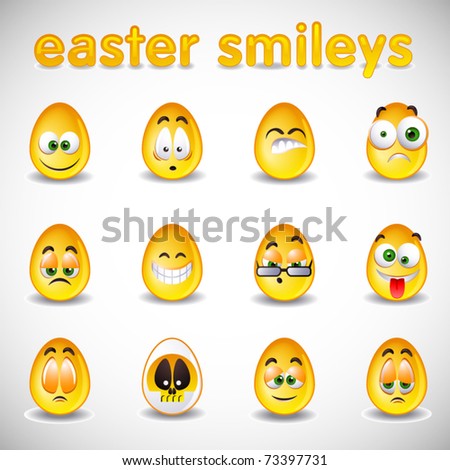 stock vector : Vector easter smileys. Save to a lightbox ▼. Please Login