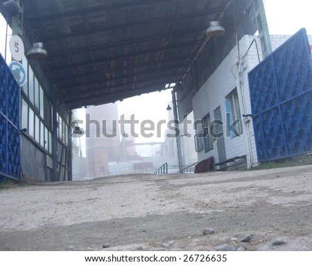 industrial factory gates