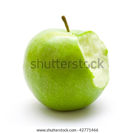 Bitten Green Apple