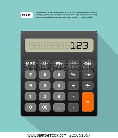 Vector illustration of Calculator image Vector illustration of Calculator image