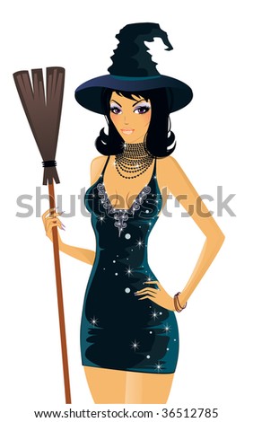 Sexy Witch on Sexy Witch Stock Vector 36512785   Shutterstock