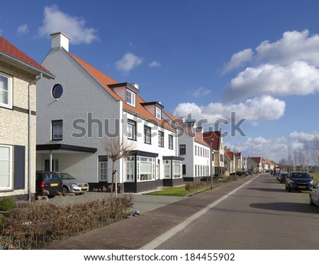newly build modern detached houses in Borne, Netherlands