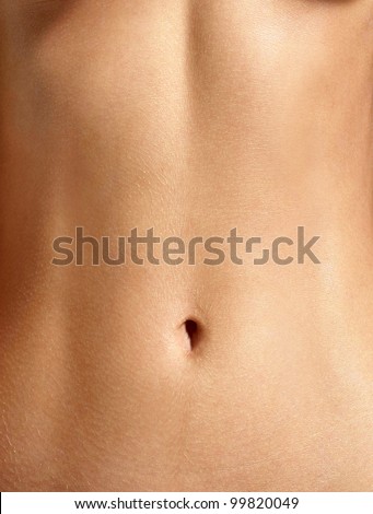 Close up  stomach of woman, closeup background