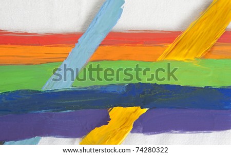 colored strips of a paint