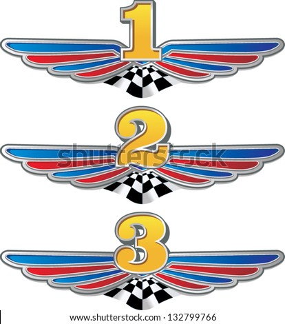 graduation emblem for motorsport