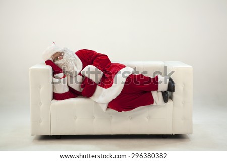 Santa Claus sleeping