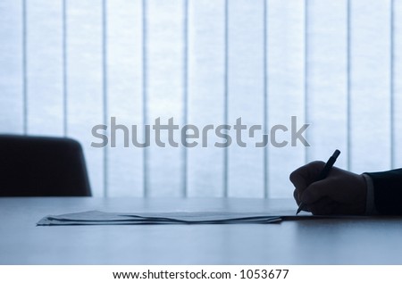 Office picture, hand with pen and contract. Nice backlight and feeling, image is very clean, as always.