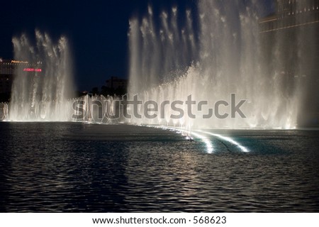 Bellagio water fountain show Las Vegas Nevada USA