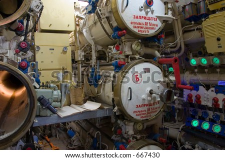 Russion Submarine - Red October - torpedo room (exclusive at shutterstock)