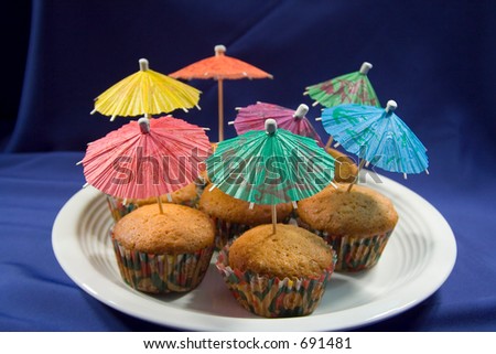 Homemade banana-nut muffin (exclusive at shutterstock)