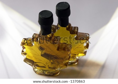 Maple syrup Bottles in thespotlight