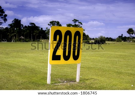 200 feet golf range