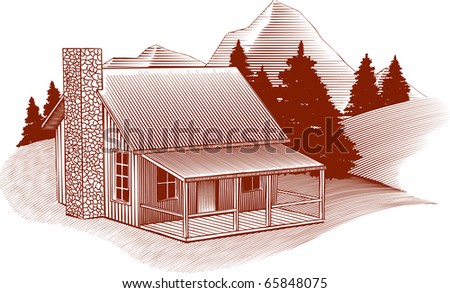 cabin illustration