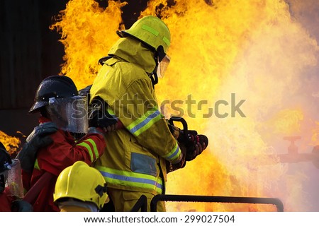 The Employees Annual training Fire fighting