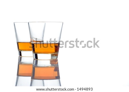 scotch glasses. whiskey glasses against