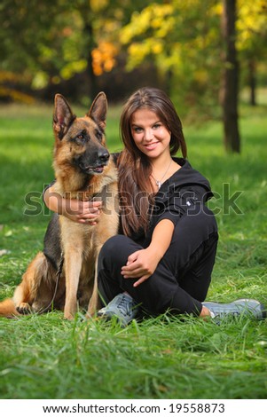 Smiling German Shepherd