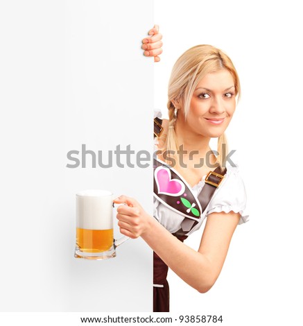 Girl Holding Beer
