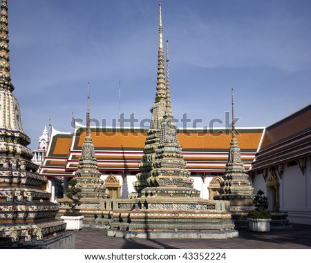 Thailand, Bangkok: Wat Pho temple (large format photography)
