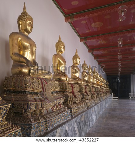 Thailand, Bangkok: Wat Pho temple (large format photography)