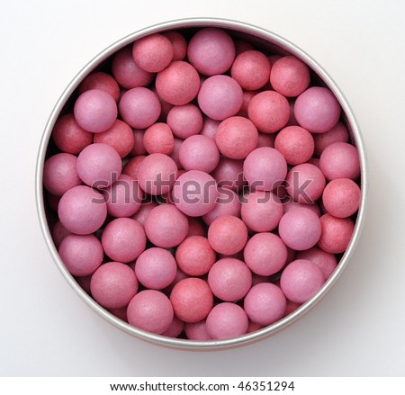 stock photo Closeup of a blush pearls box