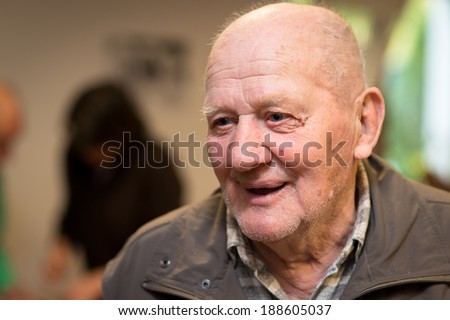 Portrait of a happy old man