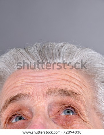 Old Woman looking up