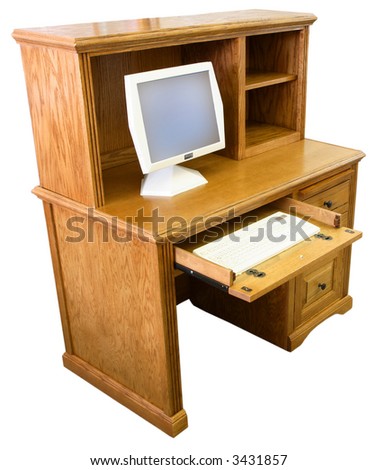 computer desk with hutch. hutchinson kansas cushman