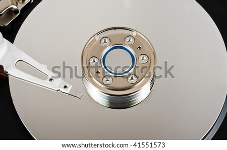 Computer Hard Drive Platter and Read Write Head