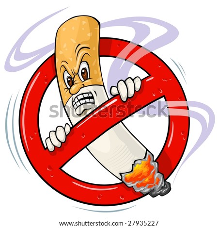 Vector Logos on Cartoons No Smoking Sign Stock Vector 27935227   Shutterstock