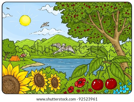 Four Seasons - Summer Landscape