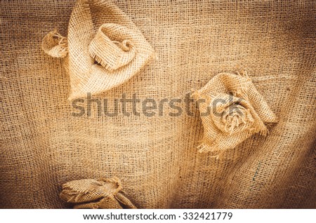 flower from linen