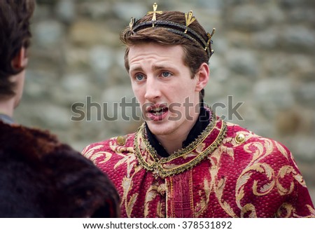 Actors Performing Shakespeare Open Air Theater Shakespeare. King of England