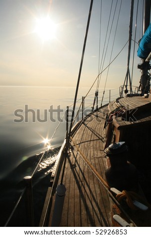 Sailing towards sun