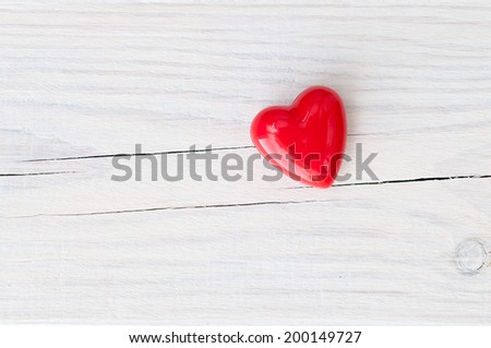 heart shape on wood