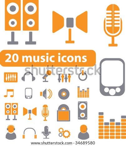 images of music signs. smart music signs. vector