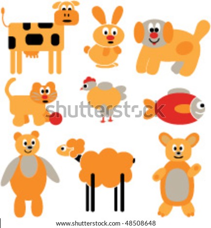 house in Cute cartoon animals cute cartoon animals in love. house in Cute cartoon animals