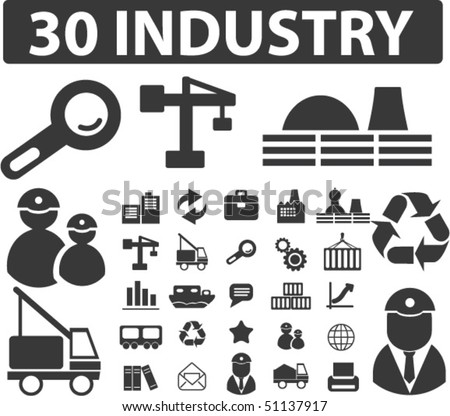 30 Industry Signs. Vector - 51137917 : Shutterstock