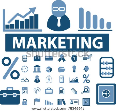 Marketing on Marketing Icons  Signs  Vector Illustrations   78346645   Shutterstock