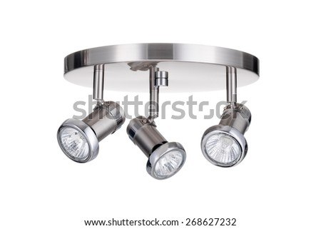 Ceiling light fixture isolated on white background