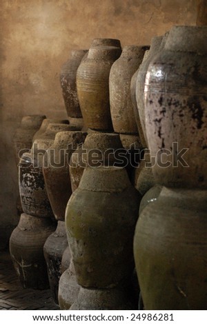 Jar in an ancient brewery, has been used for five hundreds years