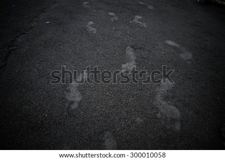 Human footprint in wet soil