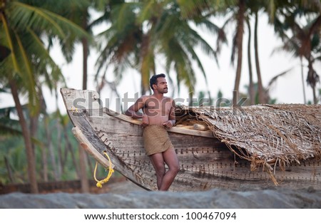 NAGAPATTINAM, SOUTH INDIA - JANUARY 10: An unidentified Fisherman during local Pongal Festival on January 10, 2011 in Nagapattinam, Tamil Nadu, South India