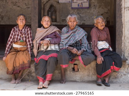old Nepalese women in the