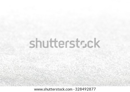 Silver glitter defocused background for new year and christmas