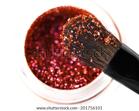 Makeup brushes powder