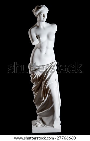 White marble classic statue \
